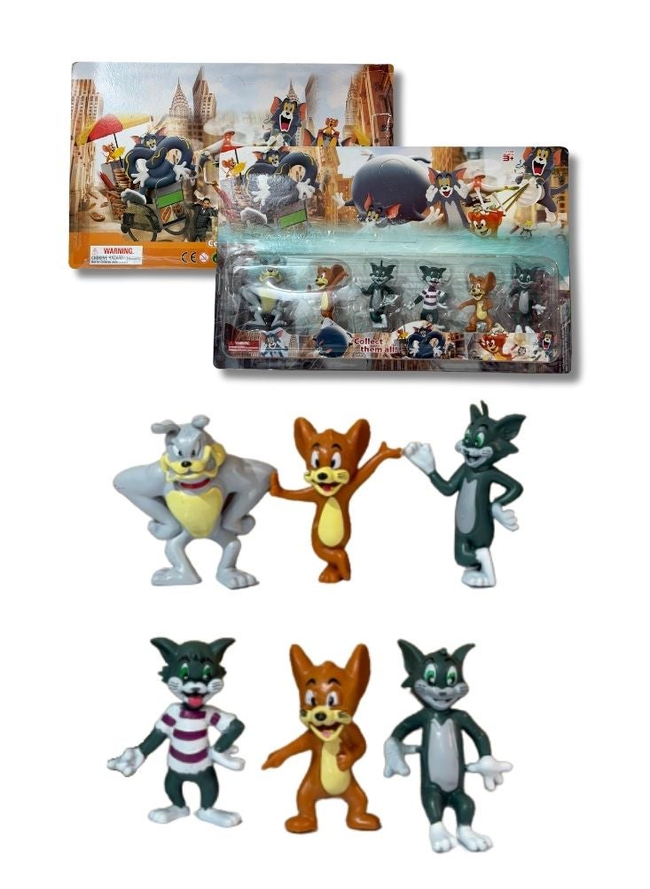 Premium Tom and Jerry Cartoon Mini Figure Set – Classic Animated Character Collectible Toys - Image 1